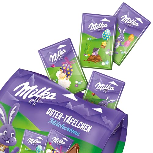 Milka Oster-Täfelchen Milchcréme - zarte Füllung aus Alpenmilch - 150g fürs Osternest